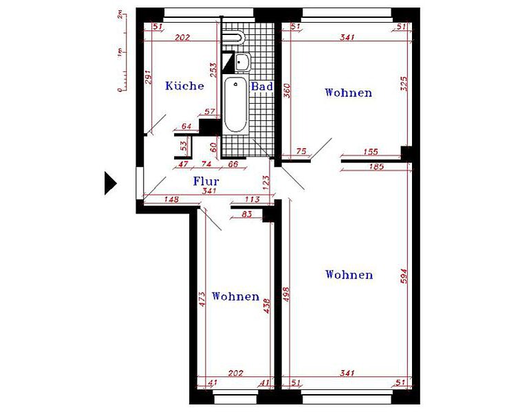 zentral gelegene Wohnung